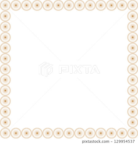 Outer space frame. Shining star template. Frame with empty space for your text 129954537