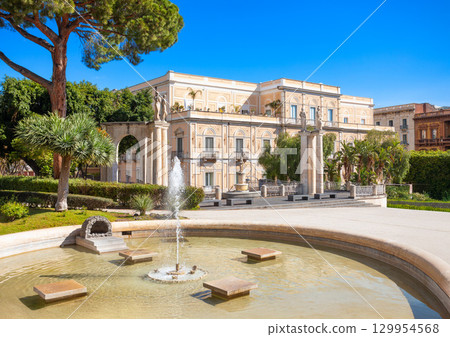 Villa Bellini Park in Catania city in Sicily 129954568