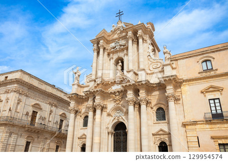 Cathedral of Syracuse or Duomo di Siracusa, Sicily 129954574