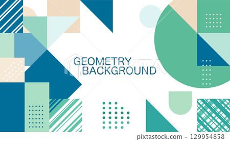 Geometric pattern abstract background 129954858