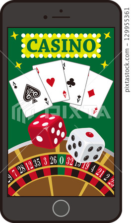 Online casino smartphone screen green Online casino smartphone screen green 129955361