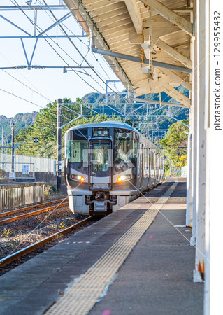 Kinokuni Line Nachi Station 225 series train Kinokuni Line Nachi Station 225 series train 129955432