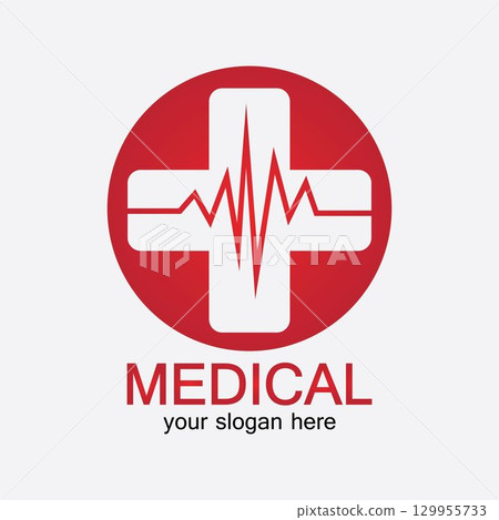Medical pharmacy Icon Isolated on White Background Medical pharmacy Icon Isolated on White Background 129955733