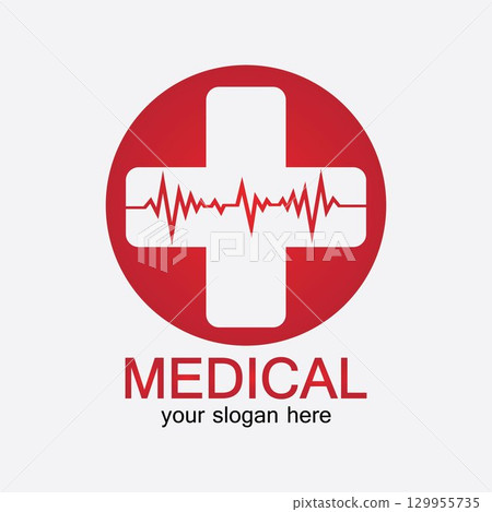 Medical pharmacy Icon Isolated on White Background Medical pharmacy Icon Isolated on White Background 129955735