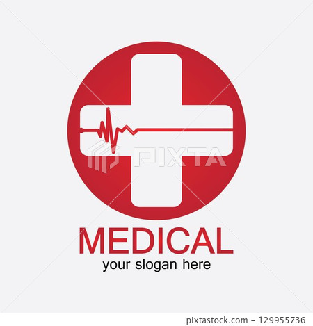 Medical pharmacy Icon Isolated on White Background Medical pharmacy Icon Isolated on White Background 129955736