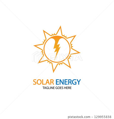 Sun solar energy logo design template. solar tech logo designsv Sun solar energy logo design template. solar tech logo designsv 129955838