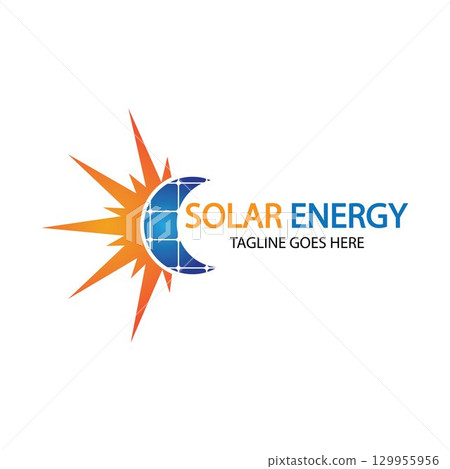 Sun solar energy logo design template. solar tech logo designsv Sun solar energy logo design template. solar tech logo designsv 129955956