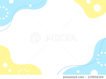 時尚夏季幾何框架 129956204