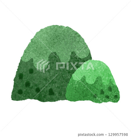 Cute mountain hand-drawn illustration material 129957598