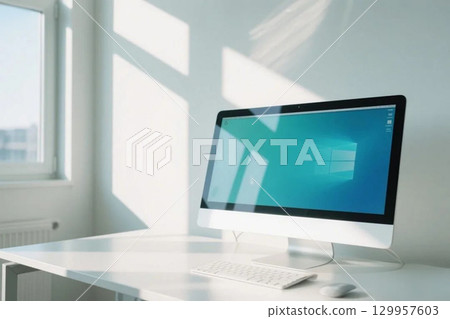 Computer in the office 129957603