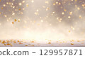 Ethereal rose petals in golden glow. Neural network AI generated 129957871