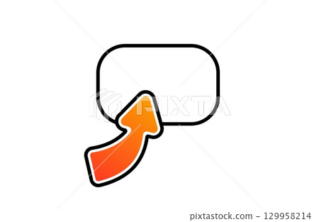 Highlight arrow and rectangle icon for visual emphasis and interface interaction Highlight arrow and rectangle icon for visual emphasis and interface interaction 129958214