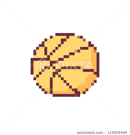 Mosaic pixel art cookie icon featuring crisp cookie fragment design Mosaic pixel art cookie icon featuring crisp cookie fragment design 129958494