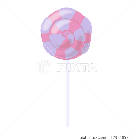 Lollipop candy pink and light blue Lollipop candy pink and light blue 129958583