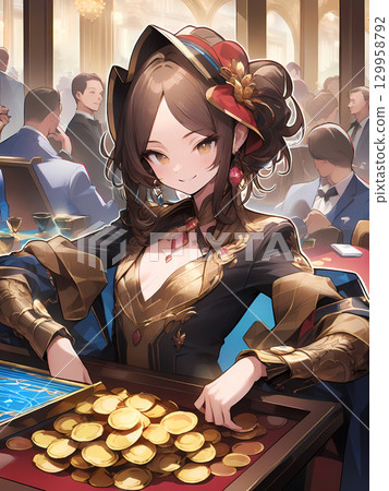 一名女子近期出現在賭場，顯然贏了很多。 129958792