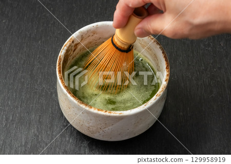 抹茶茶道，日本茶道，抹茶 129958919