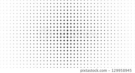 Abstract background with lots of small star dots. A semitone with black diamonds. 129958945