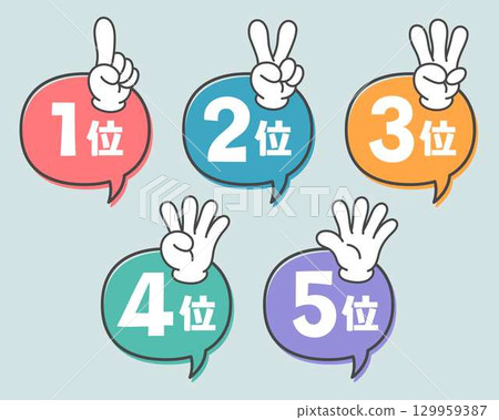 用手指數計數符號 12345 129959387