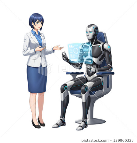 Set of Business man character design. Cartoon illustration. 129960323