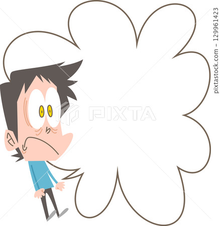 Surprised man Ver.1 (without outline and speech bubble) Surprised man Ver.1 (without outline and speech bubble) 129961423