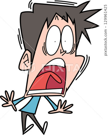 Surprised man Ver.2 129961425