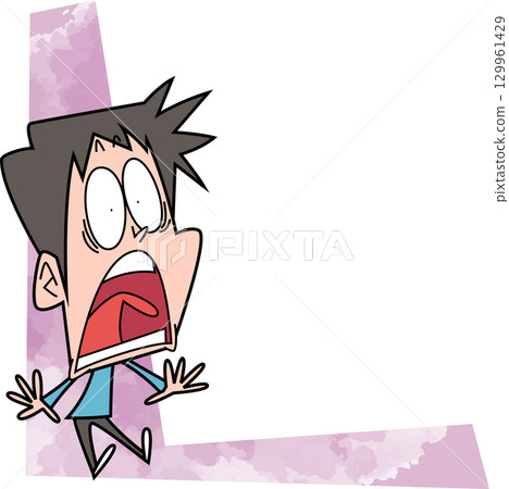 Surprised man Ver2 Copy space 129961429