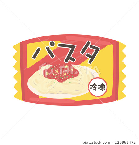 冷凍意大利麵食插圖 129961472