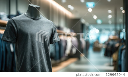 Dark Grey Casual T-Shirt in Fashion Store Dark Grey Casual T-Shirt in Fashion Store 129962044