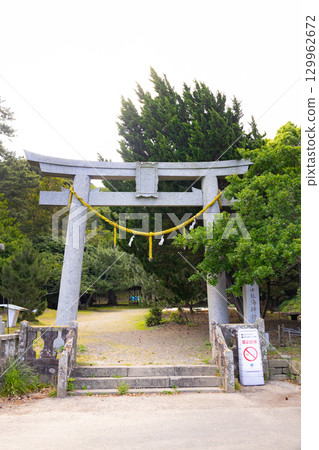 對馬國一宮市開神神社第一鳥居 對馬國一宮市開神神社第一鳥居 129962672