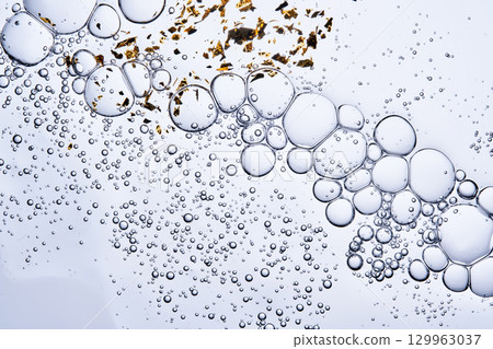 Abstract background with textures of three serums flocked into one. 129963037