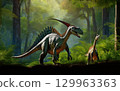 Generative AI Spinosaurus dinosaur from the Mid Jurassic 129963363