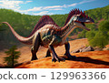 Generative AI Spinosaurus dinosaur from the Mid Jurassic 129963366
