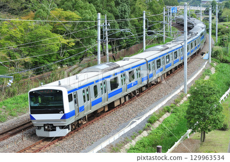 Joban Line Kairakuen - Akatsuka JR East E531 series K416 organization (Katsuta) 129963534