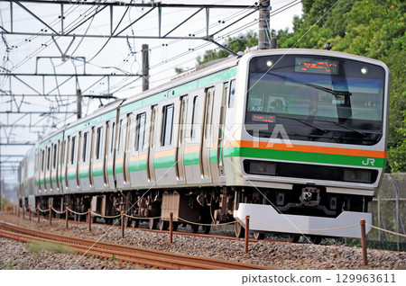 高崎線 Honjo-Okabe JR East E231 series 1000 series K-37 train (Kouzu) 高崎線 Honjo-Okabe JR East E231 series 1000 series K-37 train (Kouzu) 129963611