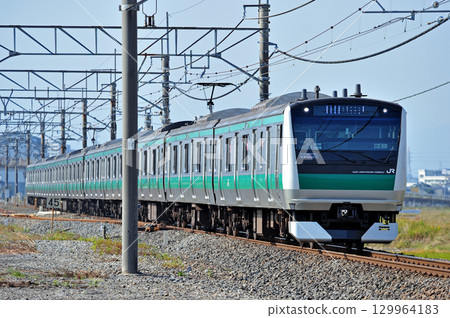 川越線 南古谷佐汐荻 JR東日本 E233系 7000系列 130輛列車 (川越) 129964183