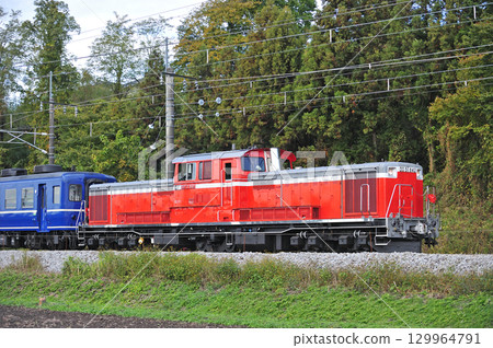信越幹線磯部安中 JR東日本 DD51-842（高崎）駕駛訓練 129964791