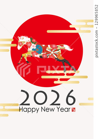 2026年馬年賀年卡 129965852