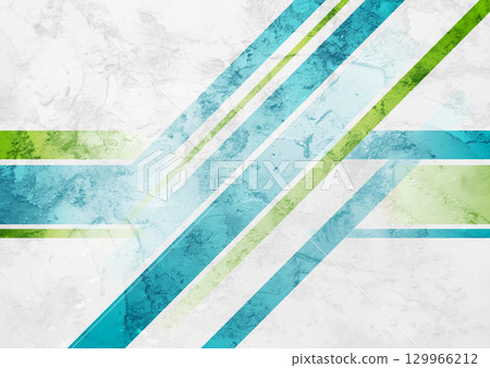Blue and green grunge stripes abstract geometric background Blue and green grunge stripes abstract geometric background 129966212