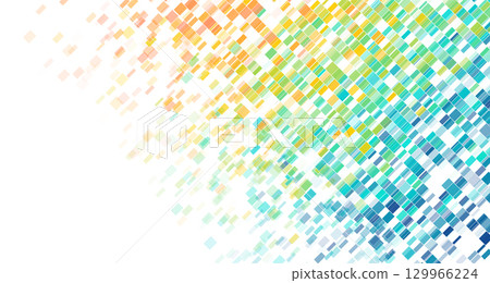 Colorful gradient mosaic squares abstract geometric concept background Colorful gradient mosaic squares abstract geometric concept background 129966224