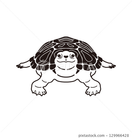 烏龜設計插圖 烏龜設計插圖 129966428