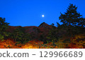 秋葉繽紛，群山絢麗，夜晚還有美麗的滿月。 129966689