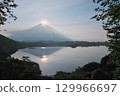 Double Diamond Fuji in summer from Lake Tanuki Tanuki Observatory 129966697