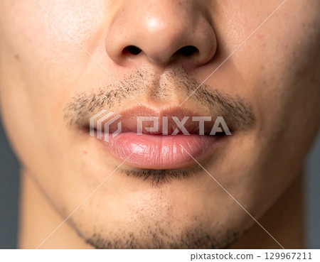Male lips 129967211