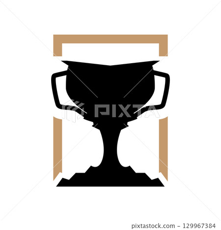 Championship Cup Trophy Logo Illustration Award Winner Template Design Championship Cup Trophy Logo Illustration Award Winner Template Design 129967384
