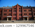 Yokohama Minato Mirai Red Brick Warehouse and blue sky 129967546