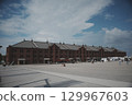 Yokohama Red Brick Warehouse and blue sky 129967603