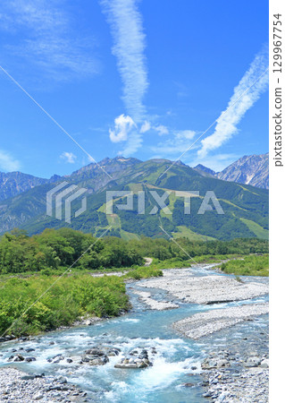 Summer Happo-one seen from the foot of Mt. Hakuba 129967754