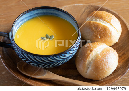 Potage of pumpkin Potage of pumpkin 129967979