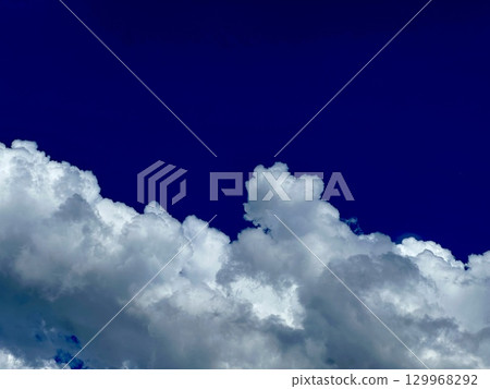 blue sky and white clouds 129968292