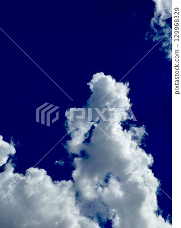 blue sky and white clouds blue sky and white clouds 129968329